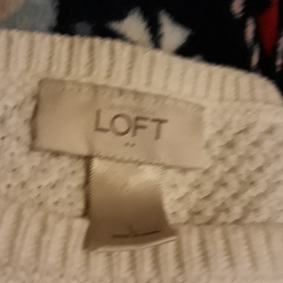 LOFT cable knit sweater in size L - Picture 7 of 7